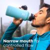 image:imageHydro Flask Water Bottle  Insulated Stainless Steel  Wide Mouth Flex Chug Lid Non Spill Leakproof in 32 Oz Harbor BlueGoji