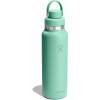 image:imageHydro Flask Water Bottle  Insulated Stainless Steel  Wide Mouth Flex Chug Lid Non Spill Leakproof in 32 Oz Harbor BlueMERMAID GREEN