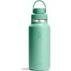 image:imageHydro Flask Water Bottle  Insulated Stainless Steel  Wide Mouth Flex Chug Lid Non Spill Leakproof in 32 Oz Harbor BlueMERMAID GREEN