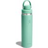 image:imageHydro Flask Water Bottle  Insulated Stainless Steel  Wide Mouth Flex Chug Lid Non Spill Leakproof in 32 Oz Harbor BlueMERMAID GREEN