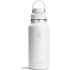 image:imageHydro Flask Water Bottle  Insulated Stainless Steel  Wide Mouth Flex Chug Lid Non Spill Leakproof in 32 Oz Harbor BlueTONAL WHITE