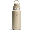 image:imageHydro Flask Water Bottle  Insulated Stainless Steel  Wide Mouth Flex Chug Lid Non Spill Leakproof in 32 Oz Harbor BlueTonal Oat