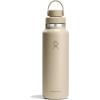 image:imageHydro Flask Water Bottle  Insulated Stainless Steel  Wide Mouth Flex Chug Lid Non Spill Leakproof in 32 Oz Harbor BlueTonal Oat