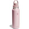 image:imageHydro Flask Water Bottle  Insulated Stainless Steel  Wide Mouth Flex Chug Lid Non Spill Leakproof in 32 Oz Harbor BlueTonal Trillium