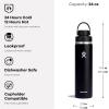image:imageHydro Flask Water Bottle  Insulated Stainless Steel  Wide Mouth Flex Chug Lid Non Spill Leakproof in 32 Oz Harbor BlueTonal Trillium