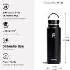 image:imageHydro Flask Water Bottle  Insulated Stainless Steel  Wide Mouth Flex Lid Non Spill Leakproof and Refillable in 40 Oz Popstar PinkAloe