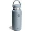 image:imageHydro Flask Water Bottle  Insulated Stainless Steel  Wide Mouth Flex Lid Non Spill Leakproof and Refillable in 40 Oz Popstar PinkSHALE GRAY