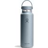 image:imageHydro Flask Water Bottle  Insulated Stainless Steel  Wide Mouth Flex Lid Non Spill Leakproof and Refillable in 40 Oz Popstar PinkSHALE GRAY