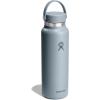 image:imageHydro Flask Water Bottle  Insulated Stainless Steel  Wide Mouth Flex Lid Non Spill Leakproof and Refillable in 40 Oz Popstar PinkSHALE GRAY