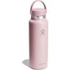 image:imageHydro Flask Water Bottle  Insulated Stainless Steel  Wide Mouth Flex Lid Non Spill Leakproof and Refillable in 40 Oz Popstar PinkTonal Trillium