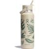 image:imageHydro Flask Water Bottle  Insulated Stainless Steel  Wide Mouth Flex Straw Lid Non Spill Leakproof and Refillable in 32 Oz Mermaid GreenBotanical Bliss Coconut