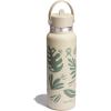 image:imageHydro Flask Water Bottle  Insulated Stainless Steel  Wide Mouth Flex Straw Lid Non Spill Leakproof and Refillable in 32 Oz Mermaid GreenBotanical Bliss Coconut
