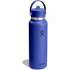 image:imageHydro Flask Water Bottle  Insulated Stainless Steel  Wide Mouth Flex Straw Lid Non Spill Leakproof and Refillable in 32 Oz Mermaid GreenCAPRI BLUE