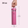 image:imageHydro Flask Water Bottle  Insulated Stainless Steel  Wide Mouth Flex Straw Lid Non Spill Leakproof and Refillable in 32 Oz Mermaid GreenReef