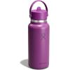 image:imageHydro Flask Water Bottle  Insulated Stainless Steel  Wide Mouth Flex Straw Lid Non Spill Leakproof and Refillable in 32 Oz Mermaid GreenSUPERNOVA PURPLE