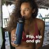 image:imageHydro Flask Water Bottle  Insulated Stainless Steel  Wide Mouth Flex Straw Lid Non Spill Leakproof and Refillable in 32 Oz Mermaid GreenStainless Steel Violet