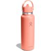 image:imageHydro Flask Water Bottle  Insulated Stainless Steel  Wide Mouth Flex Straw Lid Non Spill Leakproof and Refillable in 32 Oz Mermaid GreenSunglow