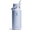 image:imageHydro Flask Water Bottle  Insulated Stainless Steel  Wide Mouth Flex Straw Lid Non Spill Leakproof and Refillable in 32 Oz Mermaid GreenSurf