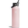 image:imageHydro Flask Water Bottle  Insulated Stainless Steel  Wide Mouth Flex Straw Lid Non Spill Leakproof and Refillable in 32 Oz Mermaid GreenTrillium