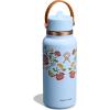 image:imageHydro Flask Water Bottle  Insulated Stainless Steel  Wide Mouth Flex Straw Lid Non Spill Leakproof and Refillable in 32 Oz Mermaid GreenWestern Light Blue