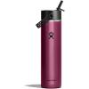 image:imageHydro Flask 24 Oz Lightweight Wide Straw Lid  Insulated Stainless Steel Water Bottle  Hiking Commuting Garnet RedGARNET RED