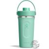 image:imageHydro Flask Shaker Bottle  Insulated Stainless Steel Gym Bottle for Pre Workout amp Protein 24 Oz Agave GreenMERMAID GREEN