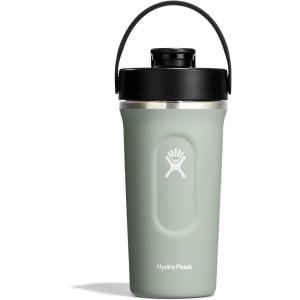 image:imageHydro Flask Shaker Bottle  Insulated Stainless Steel Gym Bottle for Pre Workout amp Protein 24 Oz Agave GreenAgave Green