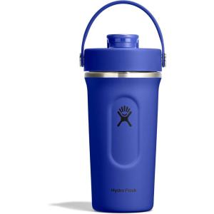 image:imageHydro Flask Shaker Bottle  Insulated Stainless Steel Gym Bottle for Pre Workout amp Protein 24 Oz Agave GreenCAPRI BLUE