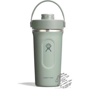 image:imageHydro Flask Shaker Bottle  Insulated Stainless Steel Gym Bottle for Pre Workout amp Protein 24 Oz Agave GreenTONAL AGAVE