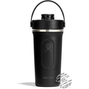 image:imageHydro Flask Shaker Bottle  Insulated Stainless Steel Gym Bottle for Pre Workout amp Protein 24 Oz Agave GreenTONAL BLACK