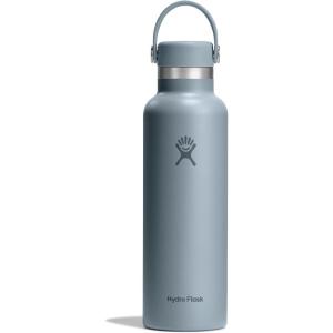 image:imageHydro Flask Water Bottle  Insulated Stainless Steel  Non Spill Leakproof in 24 Oz Popstar PinkSHALE GRAY