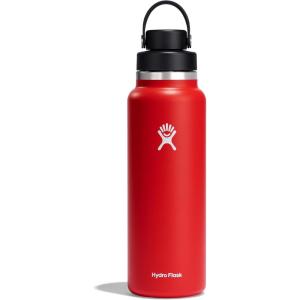 image:imageHydro Flask Water Bottle  Insulated Stainless Steel  Wide Mouth Flex Chug Lid Non Spill Leakproof in 32 Oz Harbor BlueGoji