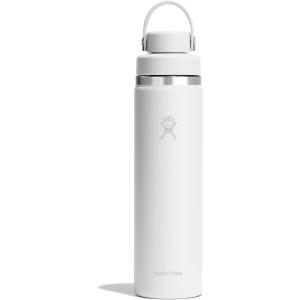 image:imageHydro Flask Water Bottle  Insulated Stainless Steel  Wide Mouth Flex Chug Lid Non Spill Leakproof in 32 Oz Harbor BlueTONAL WHITE