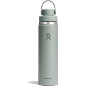 image:imageHydro Flask Water Bottle  Insulated Stainless Steel  Wide Mouth Flex Chug Lid Non Spill Leakproof in 32 Oz Harbor BlueTonal Agave