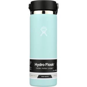 image:imageHydro Flask Water Bottle  Insulated Stainless Steel  Wide Mouth Flex Lid Non Spill Leakproof and Refillable in 40 Oz Popstar PinkDew