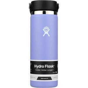 image:imageHydro Flask Water Bottle  Insulated Stainless Steel  Wide Mouth Flex Lid Non Spill Leakproof and Refillable in 40 Oz Popstar PinkLupine