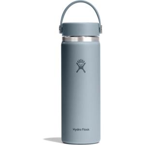 image:imageHydro Flask Water Bottle  Insulated Stainless Steel  Wide Mouth Flex Lid Non Spill Leakproof and Refillable in 40 Oz Popstar PinkSHALE GRAY