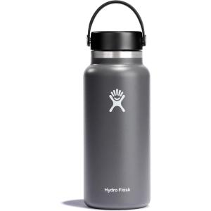 image:imageHydro Flask Water Bottle  Insulated Stainless Steel  Wide Mouth Flex Lid Non Spill Leakproof and Refillable in 40 Oz Popstar PinkStone