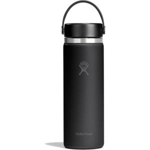 image:imageHydro Flask Water Bottle  Insulated Stainless Steel  Wide Mouth Flex Lid Non Spill Leakproof and Refillable in 40 Oz Popstar PinkTONAL BLACK