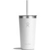 image:imageHydro Flask All Around Tumbler Clear Straw Lid Insulated Travel Mug Insulated Coffee CupWhite