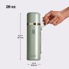 image:imageHydro Flask Hot Flask amp Cup  Insulated Stainless Steel Hot Drink Travel Container for Coffee amp Tea 36 Oz Oat TanBEACHPLUM PURPLE