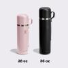 image:imageHydro Flask Hot Flask amp Cup  Insulated Stainless Steel Hot Drink Travel Container for Coffee amp Tea 36 Oz Oat TanBEACHPLUM PURPLE