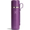 image:imageHydro Flask Hot Flask amp Cup  Insulated Stainless Steel Hot Drink Travel Container for Coffee amp Tea 36 Oz Oat TanBEACHPLUM PURPLE