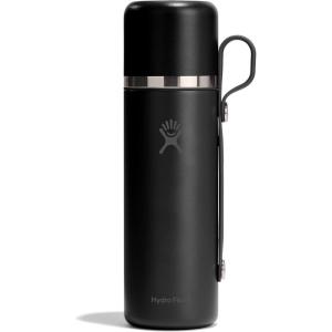 image:imageHydro Flask Hot Flask amp Cup  Insulated Stainless Steel Hot Drink Travel Container for Coffee amp Tea 36 Oz Oat TanBlack
