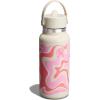 image:imageHydro Flask Water Bottle  Insulated Stainless Steel  Wide Straw Lid Non Spill Leakproof in 24 Oz Forest Green ArcCALLIE PINK