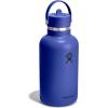 image:imageHydro Flask Water Bottle  Insulated Stainless Steel  Wide Straw Lid Non Spill Leakproof in 24 Oz Forest Green ArcCAPRI BLUE