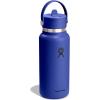 image:imageHydro Flask Water Bottle  Insulated Stainless Steel  Wide Straw Lid Non Spill Leakproof in 24 Oz Forest Green ArcCAPRI BLUE