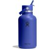 image:imageHydro Flask Water Bottle  Insulated Stainless Steel  Wide Straw Lid Non Spill Leakproof in 24 Oz Forest Green ArcCAPRI BLUE