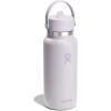 image:imageHydro Flask Water Bottle  Insulated Stainless Steel  Wide Straw Lid Non Spill Leakproof in 24 Oz Forest Green ArcCLOUD PINK