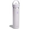 image:imageHydro Flask Water Bottle  Insulated Stainless Steel  Wide Straw Lid Non Spill Leakproof in 24 Oz Forest Green ArcCLOUD PINK